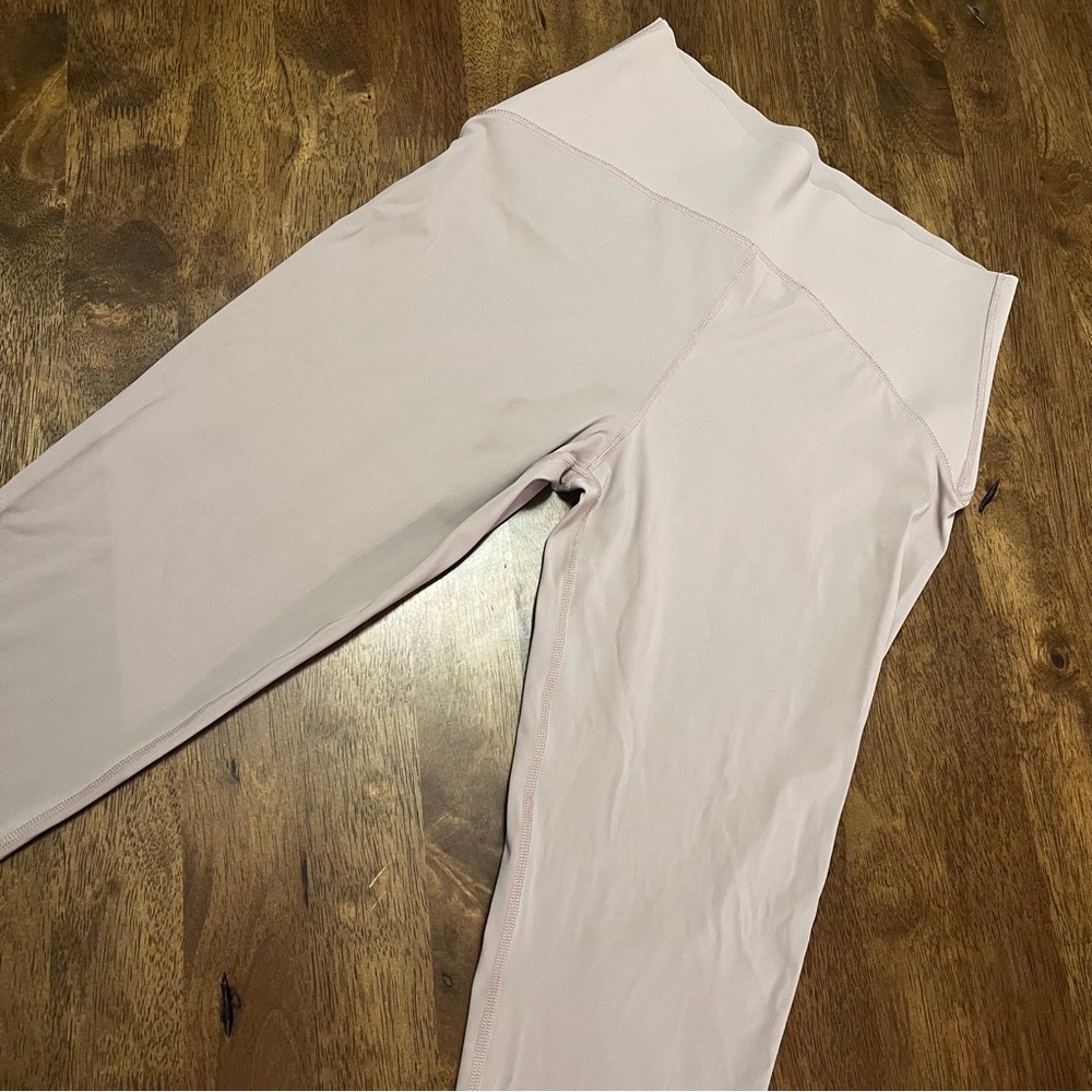 LA Society High Rise Taupe Brown Gray High-Waisted Leggings L Workout Athletic - Picture 9 of 9